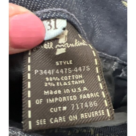 7 for all Mankind High Waist Bootcut Dark Wash Denim Jeans - Picture 8 of 8